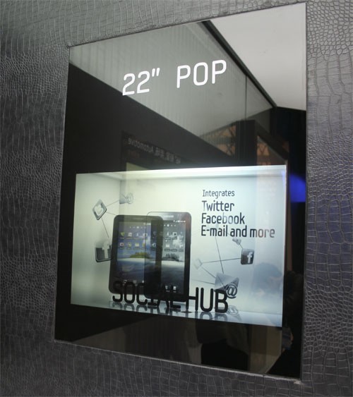 Priehľadný displej Samsung