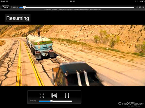 CineXPlayer for iPad