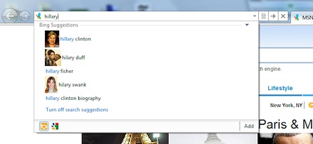 IE9, Bing a Windows 7 vyzerajú ako by boli spolu už od narodenia. Je vidieť, že všetko pochádza od jednej spoločnosti.