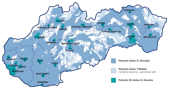 O2 3G sieť 2011