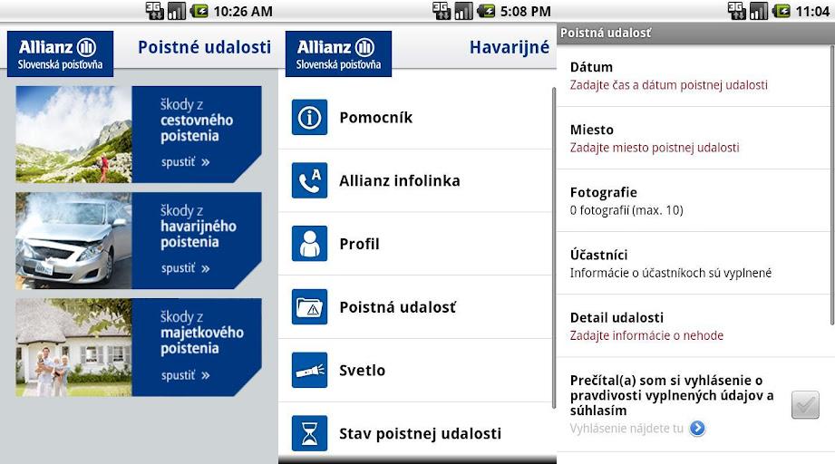 Poistné udalosti Allianz SP