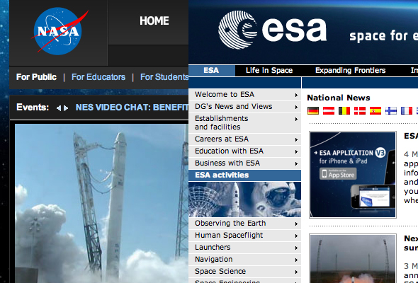 NASA a ESA