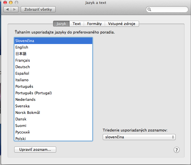 Mac OS X po slovensky