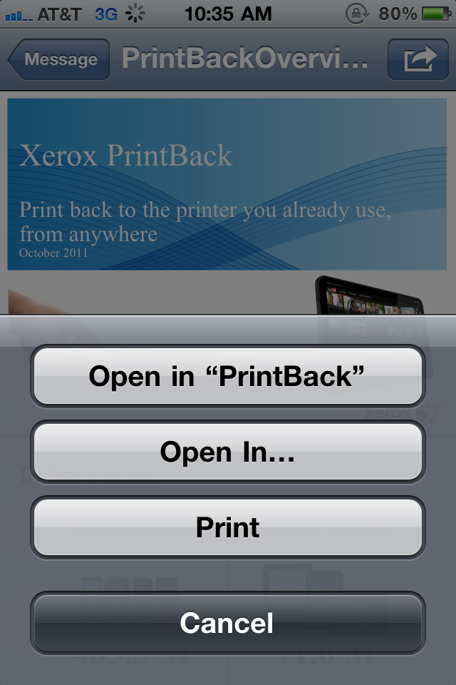 Xerox PrintBack