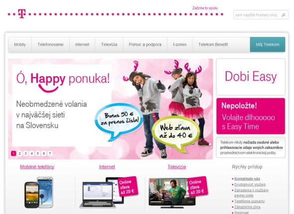 Telekom web stranka
