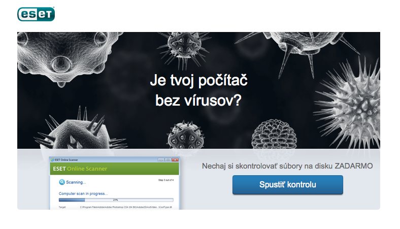 ESET Online Scanner pre Facebook