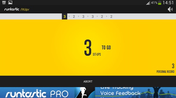 Runtastic Sit Ups
