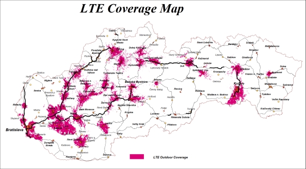 LTE Telekom pokrytie 1. jula 2014