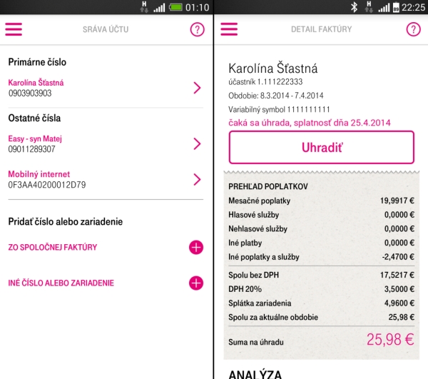 Telekom nová aplikácia