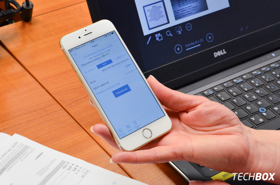 ČSOB SmartBanking IBAN skener
