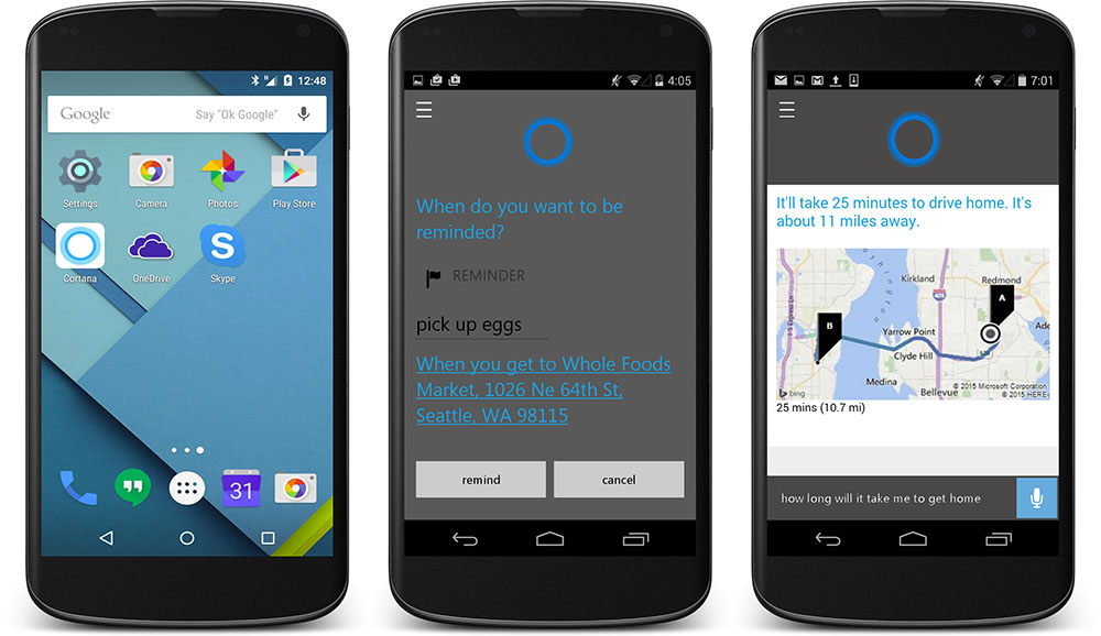 Cortana pre Google Android