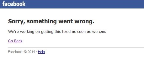 Facebook down