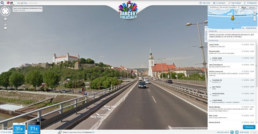 Darčeky v uliciach