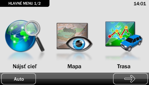 Dynavix 9 hlavné menu