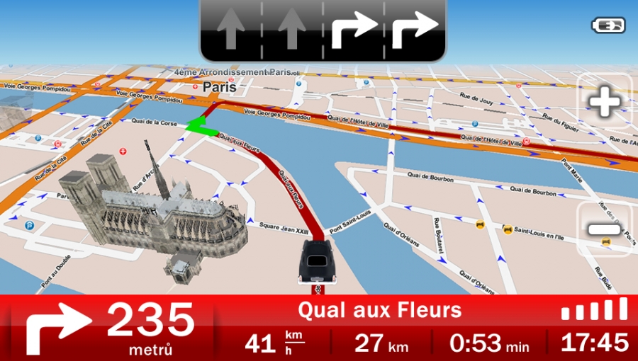 Dynavix 9 navigacna obrazovka
