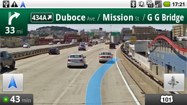 Google Navigation for Mobile