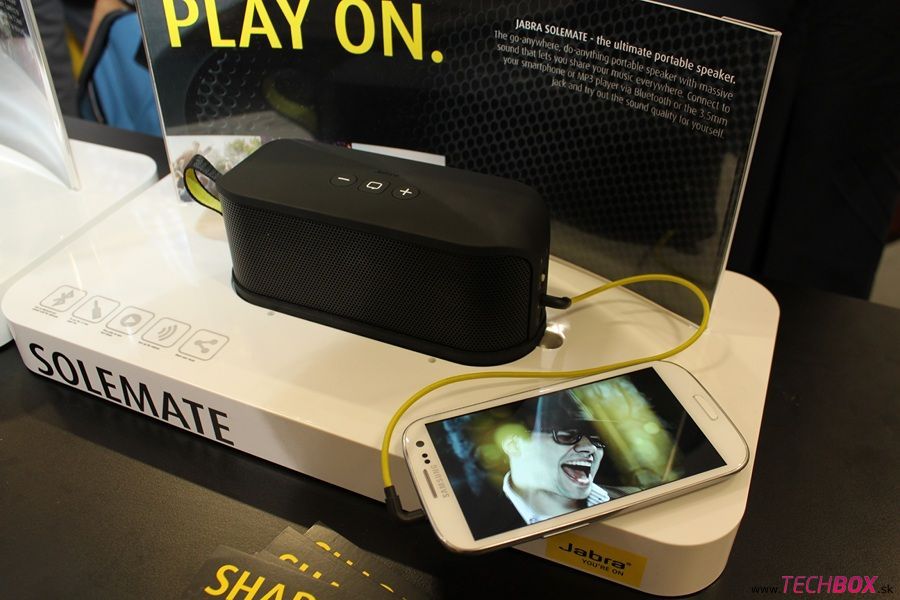 Nový reproduktor Jabra Solemate sme si počas výstavy IFA 2012 vyskúšali aj na redakčnom Samsungu Galaxy SIII