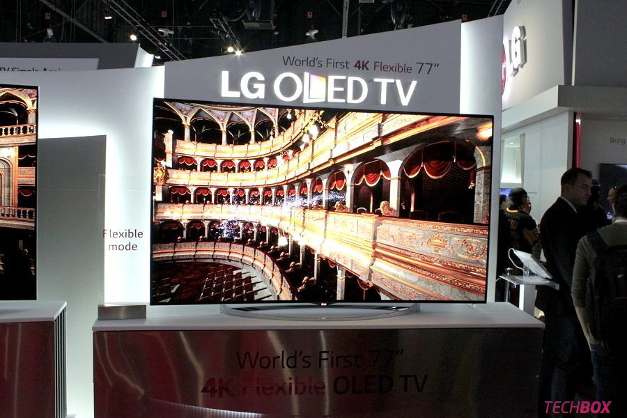LG 4K Flexible OLED TV