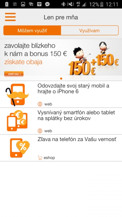 Orange výhody