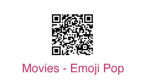 Movies Emoji Pop QR Kód