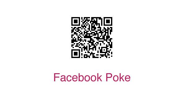 Facebook Poke QR kód