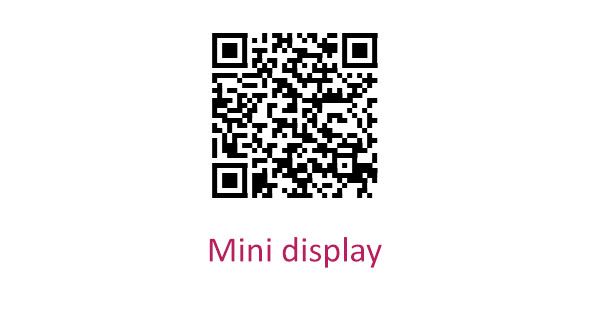 Mini Display QR kód