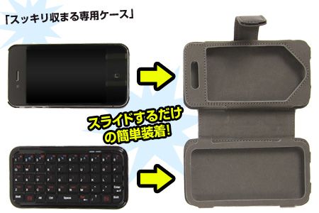 Thanko iPhone Bluetooth Keyboard