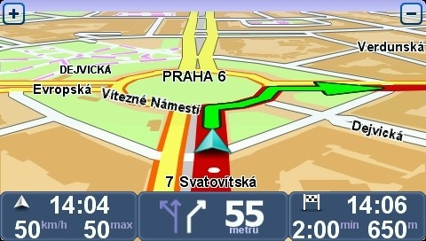 TomTom XL2 navigovanie