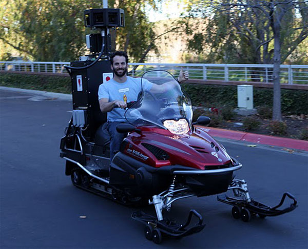 Google Street View Snowmobile