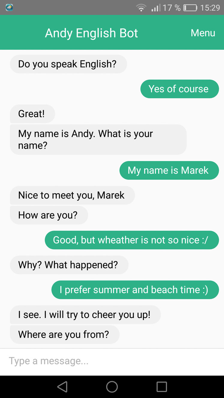 Andy English Bot Unlimited