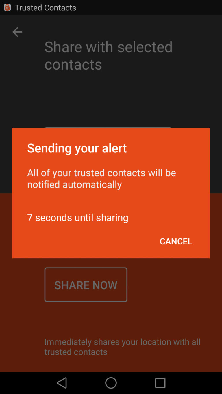 Trusted Contacts